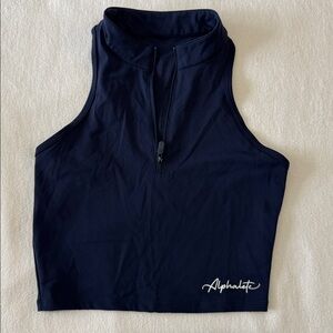 NWOT Alphalete Women's Midnight Blue Crop Top